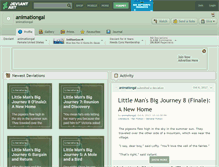 Tablet Screenshot of animationgal.deviantart.com