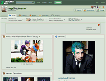 Tablet Screenshot of negativedreamer.deviantart.com