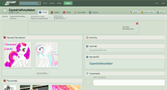 Desktop Screenshot of equestriaponymaker.deviantart.com