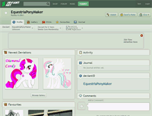 Tablet Screenshot of equestriaponymaker.deviantart.com