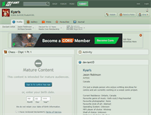 Tablet Screenshot of kyaris.deviantart.com