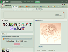 Tablet Screenshot of judiette.deviantart.com