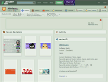 Tablet Screenshot of mimisuzu.deviantart.com