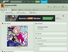 Tablet Screenshot of animeluver2006.deviantart.com
