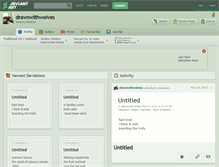 Tablet Screenshot of drawswithwolves.deviantart.com