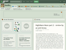 Tablet Screenshot of keurbro.deviantart.com