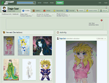 Tablet Screenshot of daga-saar.deviantart.com