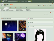 Tablet Screenshot of corinne-79.deviantart.com
