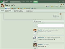 Tablet Screenshot of dia-aren-marie.deviantart.com