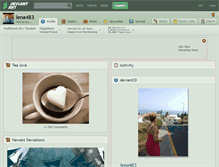 Tablet Screenshot of lena483.deviantart.com