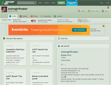 Tablet Screenshot of animegirlfreaker.deviantart.com