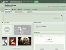 Tablet Screenshot of northern-megas.deviantart.com