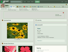 Tablet Screenshot of kiara.deviantart.com