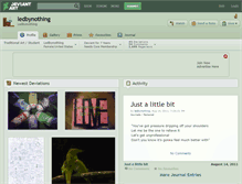 Tablet Screenshot of ledbynothing.deviantart.com