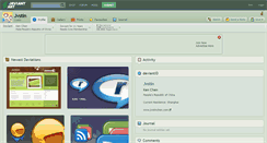 Desktop Screenshot of jvstin.deviantart.com