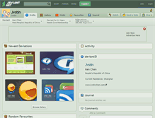 Tablet Screenshot of jvstin.deviantart.com