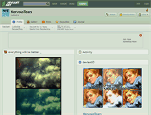 Tablet Screenshot of nervoustears.deviantart.com