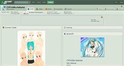 Desktop Screenshot of cv01miku-hatsune.deviantart.com