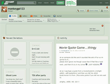 Tablet Screenshot of monkeygal123.deviantart.com