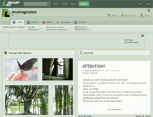 Tablet Screenshot of jensimagination.deviantart.com