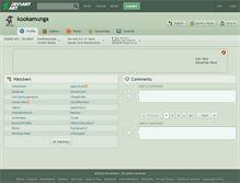 Tablet Screenshot of kookamunga.deviantart.com