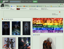 Tablet Screenshot of inkary.deviantart.com