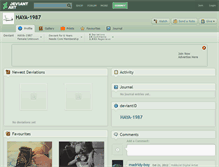 Tablet Screenshot of haya-1987.deviantart.com