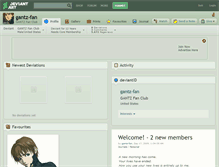 Tablet Screenshot of gantz-fan.deviantart.com