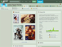 Tablet Screenshot of anime-fanart-world.deviantart.com