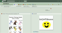 Desktop Screenshot of ktcatsbone.deviantart.com