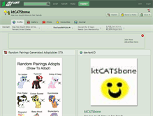 Tablet Screenshot of ktcatsbone.deviantart.com