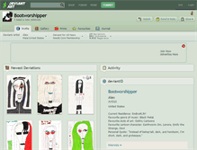 Tablet Screenshot of bootworshipper.deviantart.com