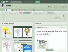 Tablet Screenshot of lugiaboy.deviantart.com