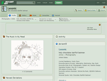 Tablet Screenshot of lexonic.deviantart.com