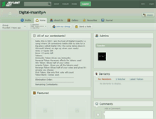 Tablet Screenshot of digital-insanity.deviantart.com