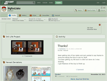 Tablet Screenshot of bigredjake.deviantart.com