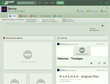 Tablet Screenshot of davirus.deviantart.com