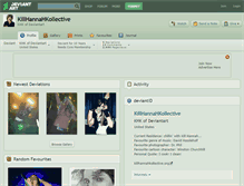 Tablet Screenshot of killhannahkollective.deviantart.com
