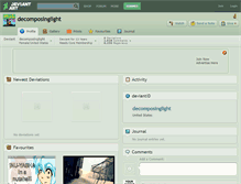 Tablet Screenshot of decomposinglight.deviantart.com