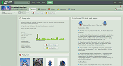 Desktop Screenshot of bluehairmania.deviantart.com