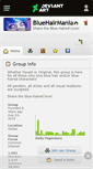 Mobile Screenshot of bluehairmania.deviantart.com