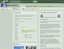 Tablet Screenshot of bluehairmania.deviantart.com