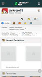 Mobile Screenshot of darkrose78.deviantart.com