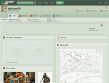 Tablet Screenshot of darkrose78.deviantart.com