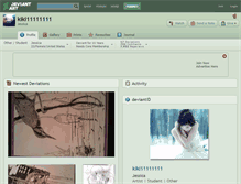 Tablet Screenshot of kiki11111111.deviantart.com