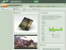 Tablet Screenshot of creativefusionpro.deviantart.com