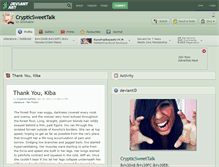 Tablet Screenshot of crypticsweettalk.deviantart.com