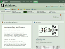 Tablet Screenshot of ladyshadowrage.deviantart.com