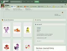 Tablet Screenshot of goder.deviantart.com
