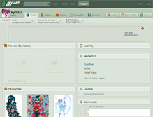 Tablet Screenshot of kyotsu.deviantart.com